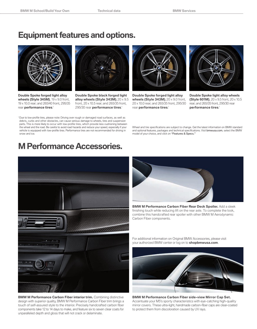 2015 BMW M5 Brochure Page 32